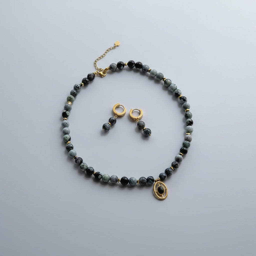 Necklace and earrings set