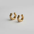 Gold colour hoop earrings