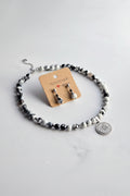 Handmade necklace and earrings set