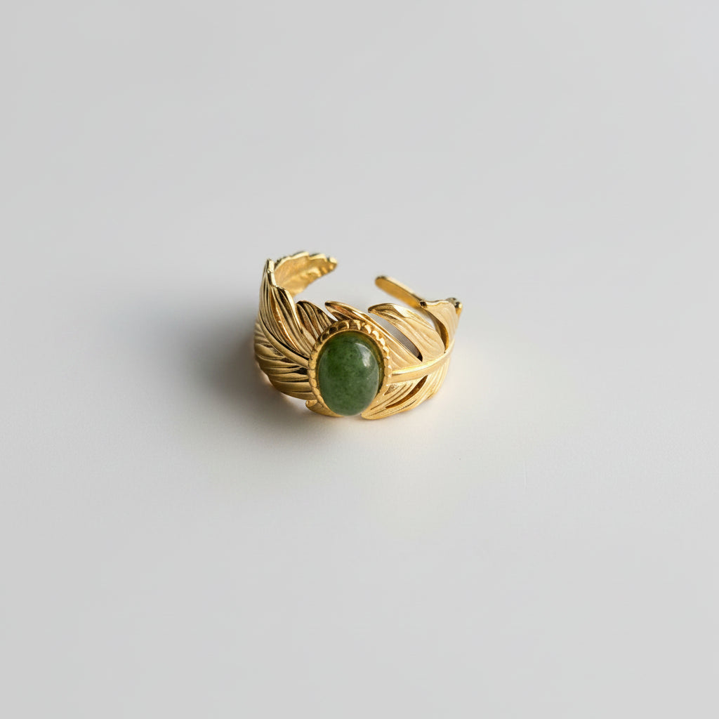 Gold colour stainless steel ring