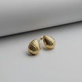 Stainless steel gold earrings