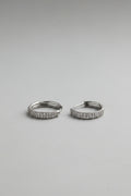 Silver Stainless steel hoop earrings