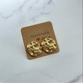 Stainless steel stud earrings