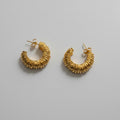 Stainless steel hoop earrings