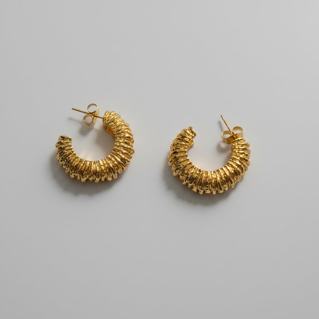 Stainless steel hoop earrings