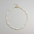 Minimalist pearl necklace