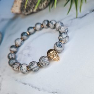 Grey Skull Bracelet