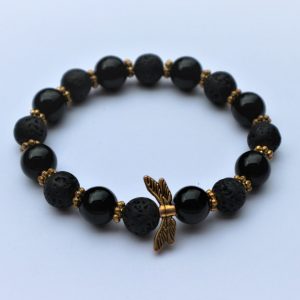 Black dragonfly bracelet