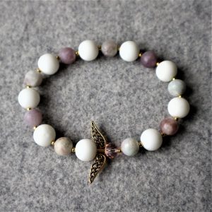 Agate and Jasper stones bracelet