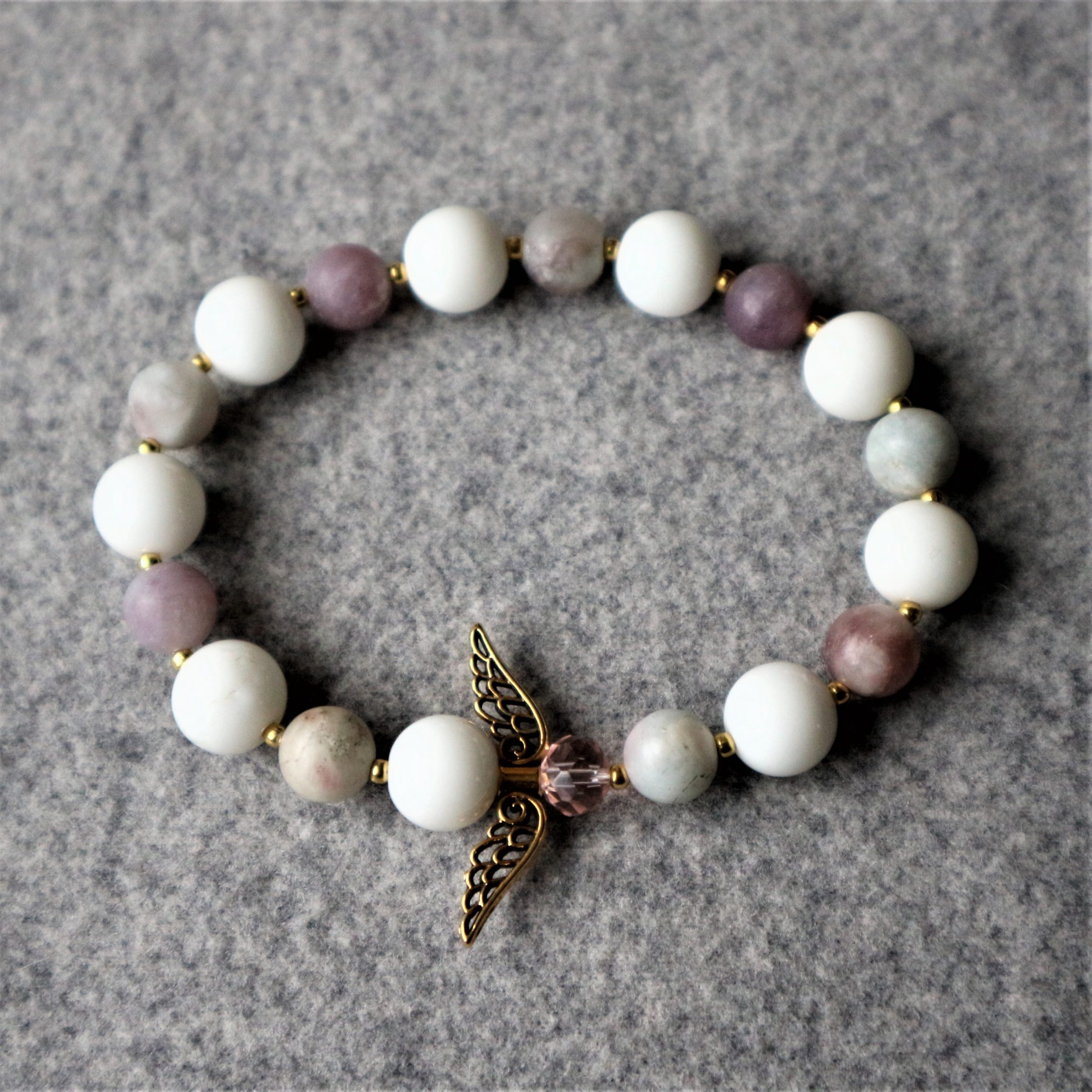 Agate and Jasper stones bracelet