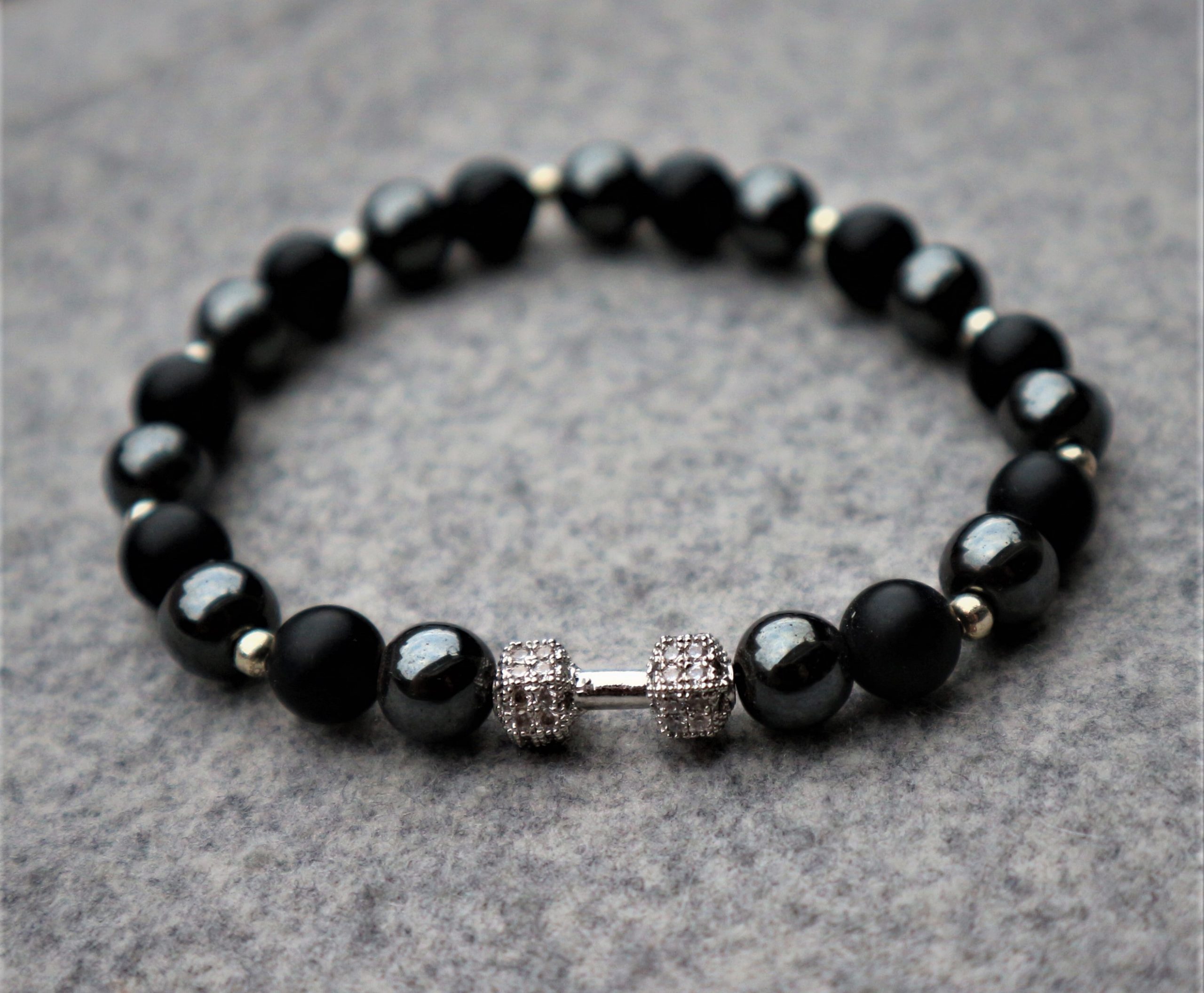 Haematite stone bracelet