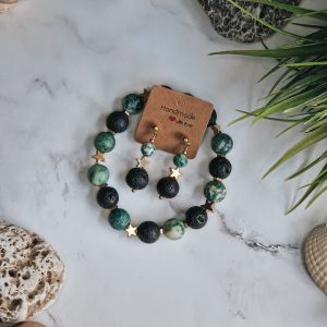 Bracelet and earrings set